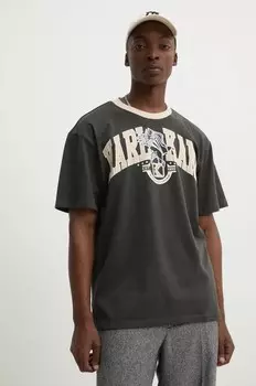 Хлопковая футболка Karl Kani, серый