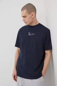 Хлопковая футболка Karl Kani, темно-синий