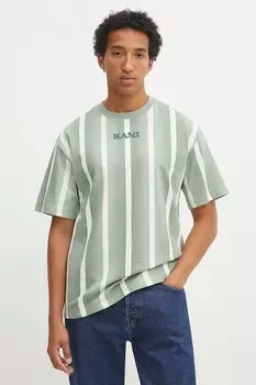 Хлопковая футболка Karl Kani, зеленый