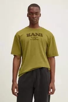 Хлопковая футболка Karl Kani, зеленый