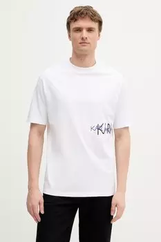 Хлопковая футболка Karl Lagerfeld, белый