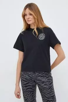 Хлопковая футболка Karl Lagerfeld, черный