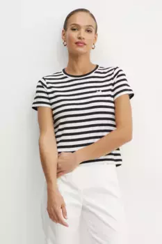 Хлопковая футболка Karl Lagerfeld, черный