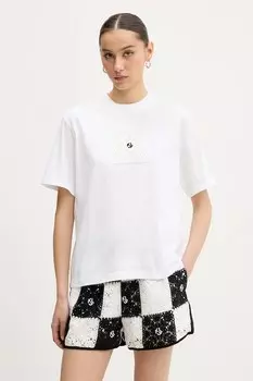 Хлопковая футболка Karl Lagerfeld Jeans, белый