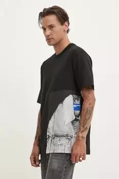 Хлопковая футболка Karl Lagerfeld Jeans, черный