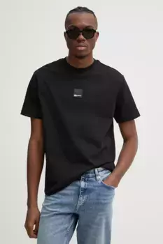 Хлопковая футболка Karl Lagerfeld Jeans, черный