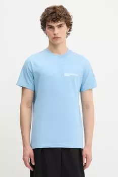 Хлопковая футболка Karl Lagerfeld Jeans, синий