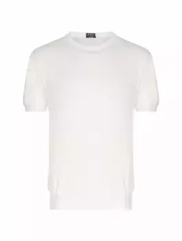 Хлопковая футболка Kiton, белый