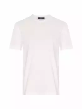 Хлопковая футболка Kiton, белый