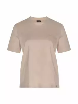 Хлопковая футболка Kiton, бежевый