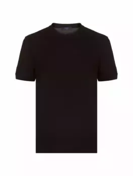 Хлопковая футболка Kiton, черный