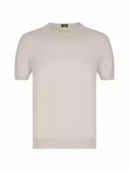 Хлопковая футболка Kiton, серый