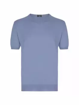 Хлопковая футболка Kiton, синий