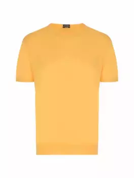 Хлопковая футболка Kiton, жёлтый