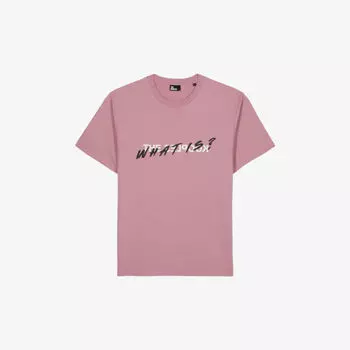 Хлопковая футболка классического кроя с принтом со слоганом The Kooples, розовый