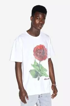 Хлопковая футболка KSUBI, белый