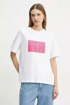 Хлопковая футболка La Mania, белый