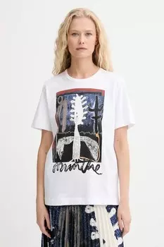 Хлопковая футболка LACK Munthe, белый