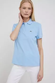Хлопковая футболка Lacoste, синий