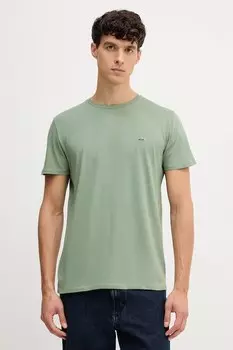 Хлопковая футболка Lacoste, зеленый