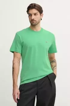 Хлопковая футболка Lacoste, зеленый