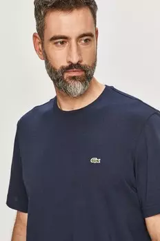 Хлопковая футболка Lacoste, зеленый