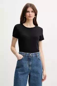 Хлопковая футболка LANGUE Marella, черный