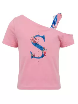 Хлопковая футболка Lapin House, розовый