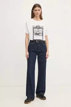 Хлопковая футболка LELE Pepe Jeans, белый