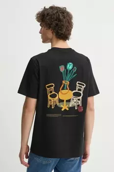 Хлопковая футболка Les Deux, черный