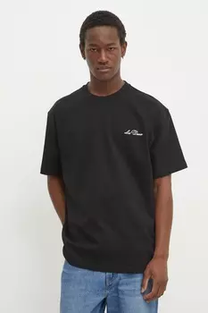 Хлопковая футболка Les Deux, черный