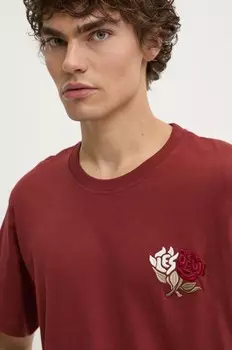 Хлопковая футболка Les Deux, красный