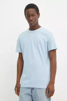 Хлопковая футболка Les Deux, синий