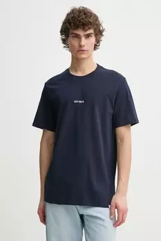 Хлопковая футболка Les Deux, темно-синий