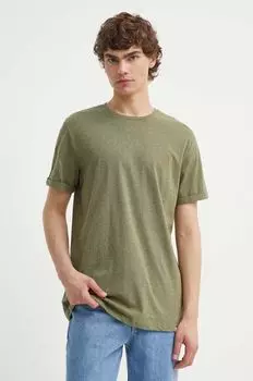 Хлопковая футболка Les Deux, зеленый