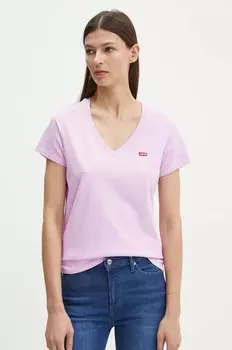 Хлопковая футболка Levi's, 2 шт, мультиколор