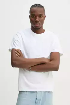 Хлопковая футболка Levi's, белый