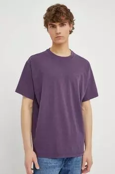Хлопковая футболка Levi's, фиолетовый