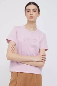 Хлопковая футболка Levi's, фиолетовый