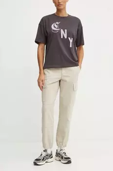 Хлопковая футболка Levi'S, розовый