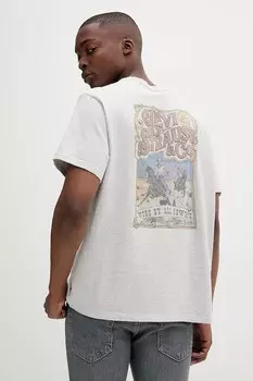 Хлопковая футболка Levi'S, серый