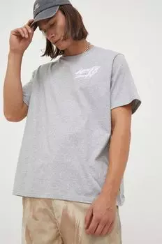 Хлопковая футболка Levi's, серый