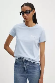 Хлопковая футболка Levi's, синий