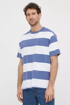 Хлопковая футболка Levi's, синий