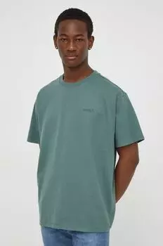 Хлопковая футболка Levi's, зеленый