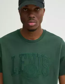 Хлопковая футболка Levi's, зеленый