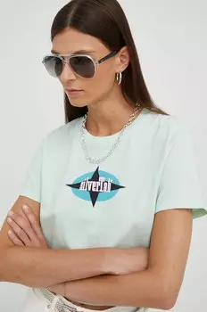 Хлопковая футболка Levi'S, зеленый