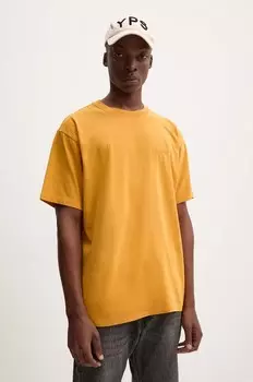 Хлопковая футболка Levi's, желтый