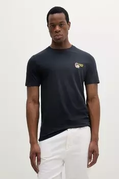 Хлопковая футболка Lindbergh, темно-синий