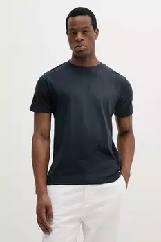 Хлопковая футболка Lindbergh, темно-синий